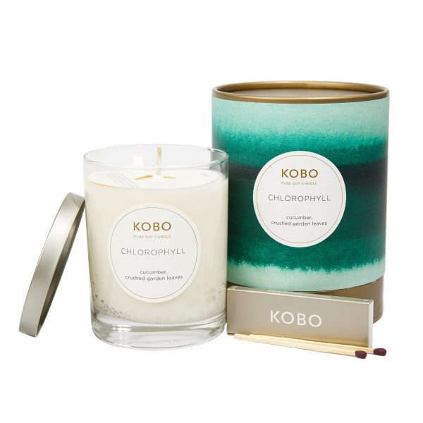 KOBO Watercolor Chlorophyll Candle (11 oz) #10084733 Cheap