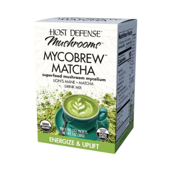 Host Defense MycoBrew Matcha Packets (10 count) #10085648 Cheap