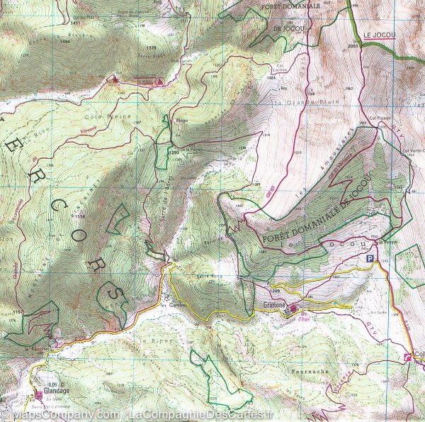 Top 25 map # 3237 OTR (Resistant) - Glandasse & Col de la Croix - High (Vercors PNR, Alps) | IGN Online - Image 4