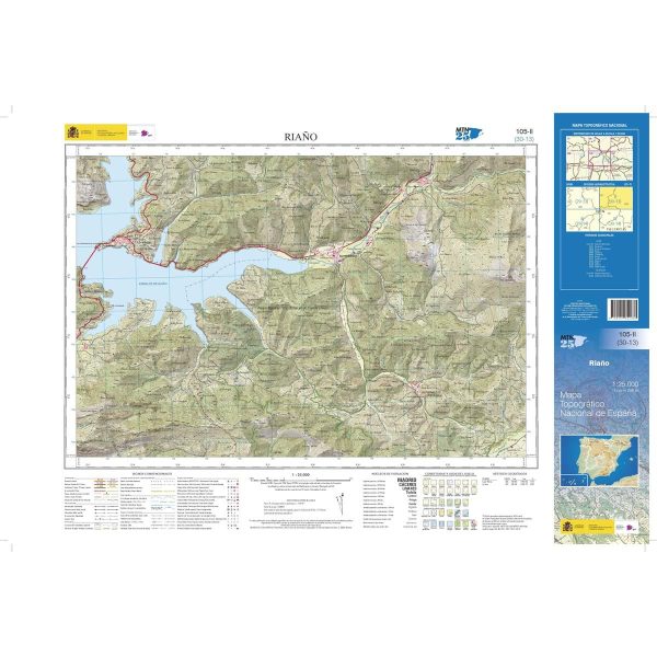 Topographic map of Spain # 0105.2 - Riaño | CNIG - 1:25,000 Cheap - Image 2