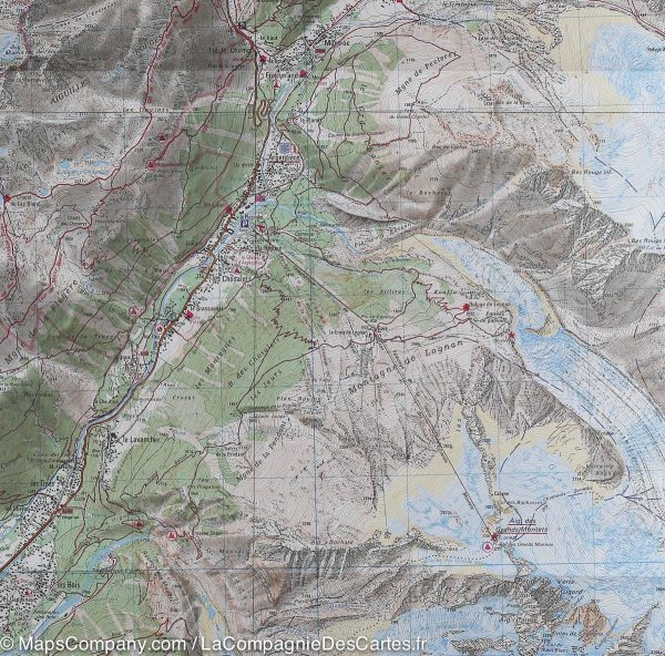 Top 25 map # 3630 OT - Chamonix & Mount of Mont Blanc (Alps) | IGN Cheap - Image 4