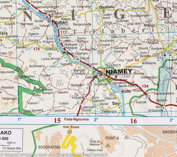 Geographical map - Mali | Gizi Map For Cheap - Image 4