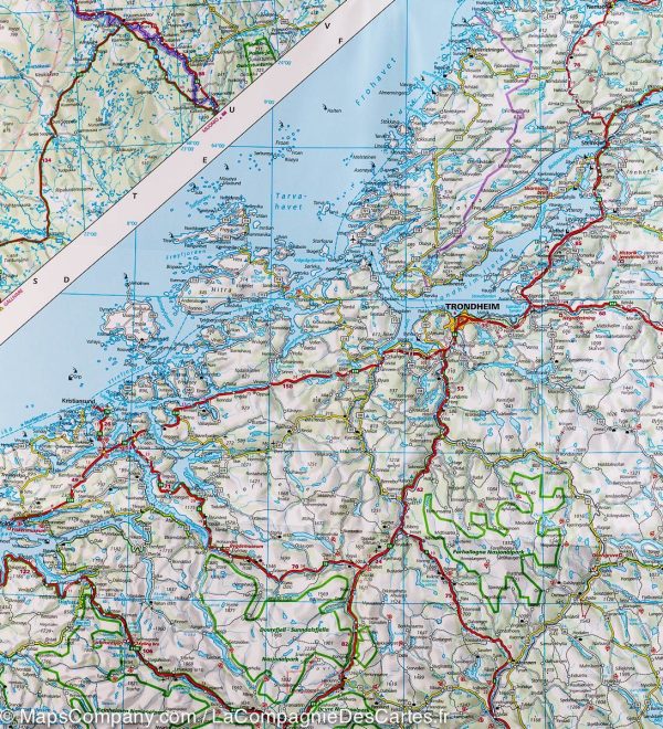 Road map - Norway | Hallwag on Sale - Image 3