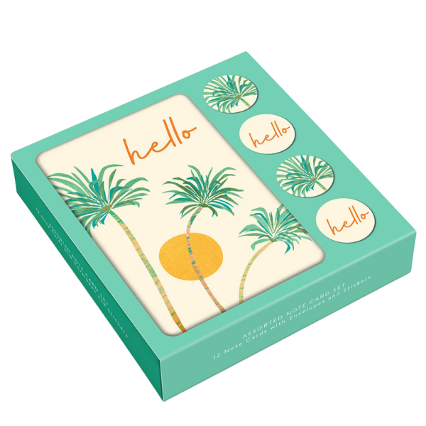 Studio Oh - The Sunny Hello Note Card Set with Stickers (N+) For Cheap - Image 2